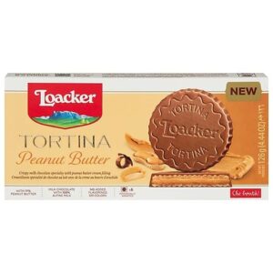 Loacker Tortina Peanut Butter Chocolate Wafer Cookies 4.44oz 12ct